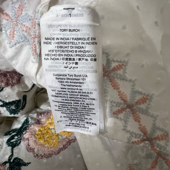 Tory Burch Rent the Runway White Embroidered Boho Dress Cotton Size XS $498 MSRP - Picture 14 of 14